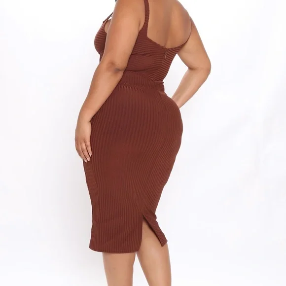 2X No cuts Given bandage Midi Dress